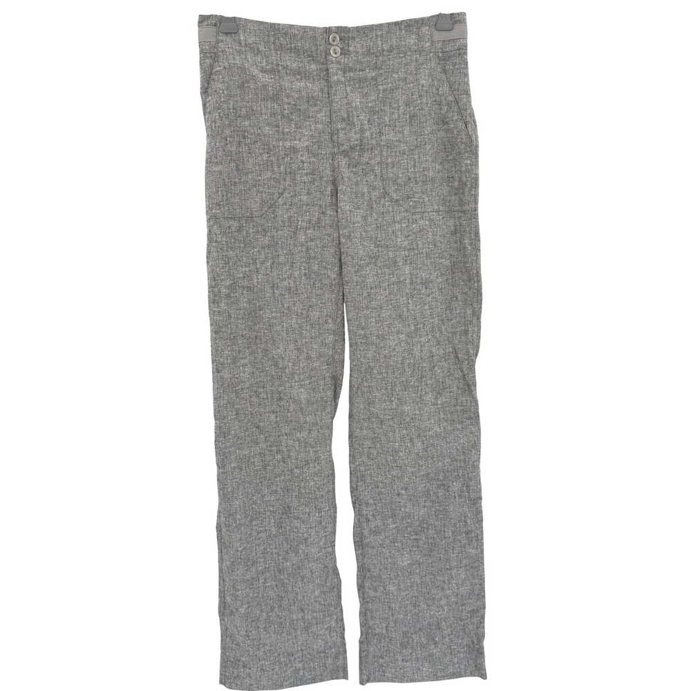 Royal Robbins Women's Gray Marled Whiskered Hemp Blend Wide Leg‎ Pants Size 8
